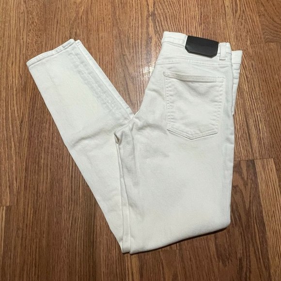 Proenza Schouler Zipper‎ Fly Off White Skinny Jeans - Picture 1 of 7